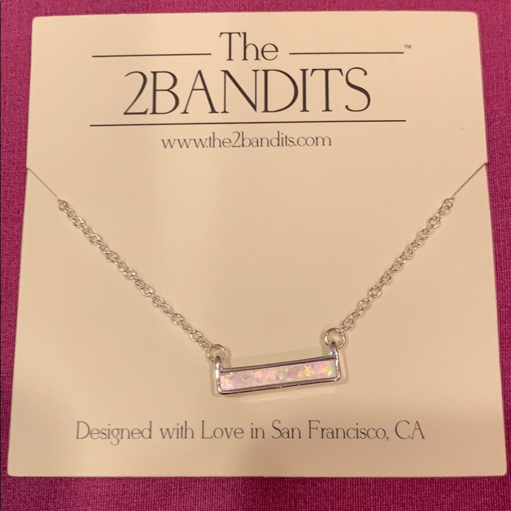 Silver & Iridescent Necklace